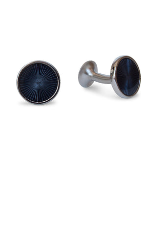 Codis Maya Round Fan Cufflink Grey