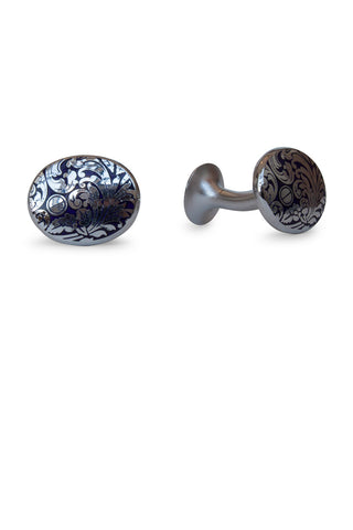 Codis Maya Bourbon Cufflink Navy
