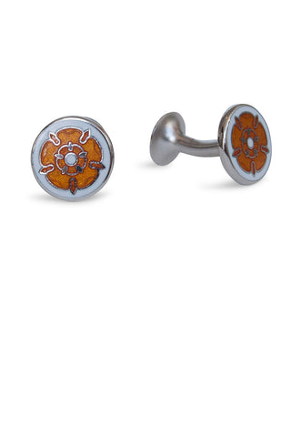 Codis Maya Tudor Cufflink Bright Orange/Ivory