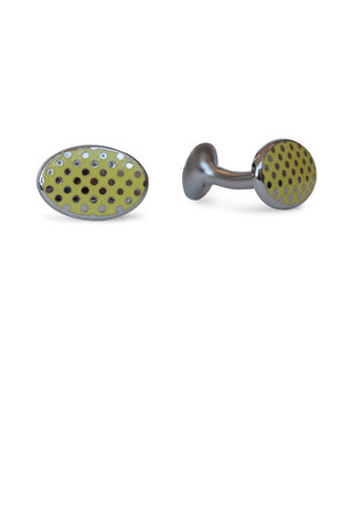 Codis Maya Vintake Polka Cufflink Lemon