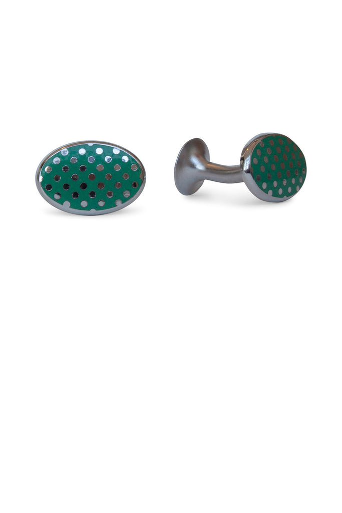 Codis Maya Vintake Polka Cufflink Bright Green