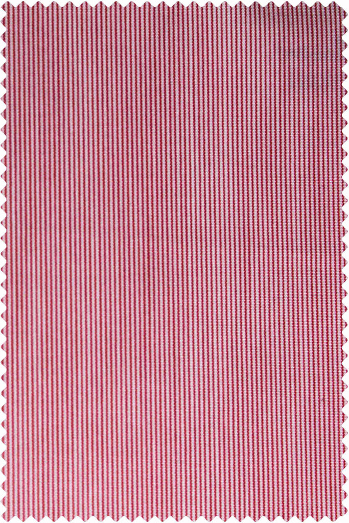 Poplin Hairline Red