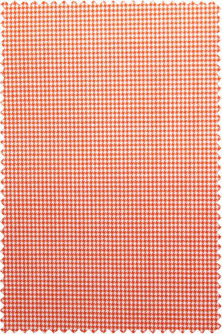 Poplin Pied de Poule Orange