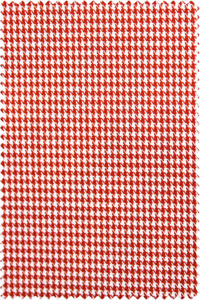Twill Pied de Poule Orange