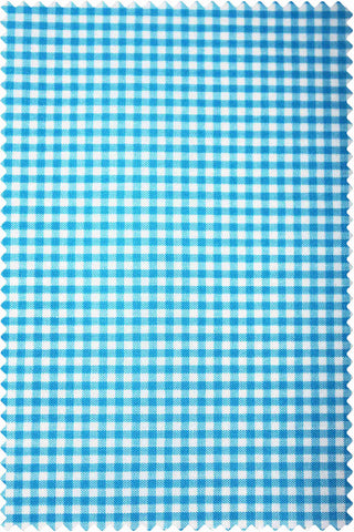 Poplin Gingham Azure