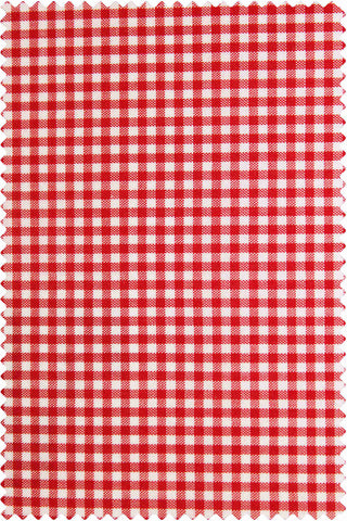 Poplin Gingham Red