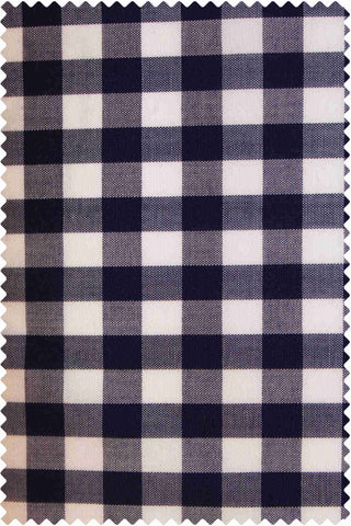 Poplin Gingham Dark Blue