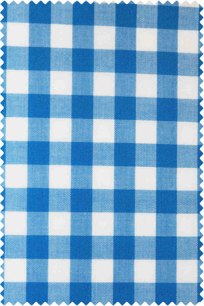 Poplin Gingham Azure