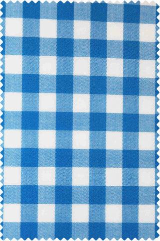 Poplin Gingham Azure