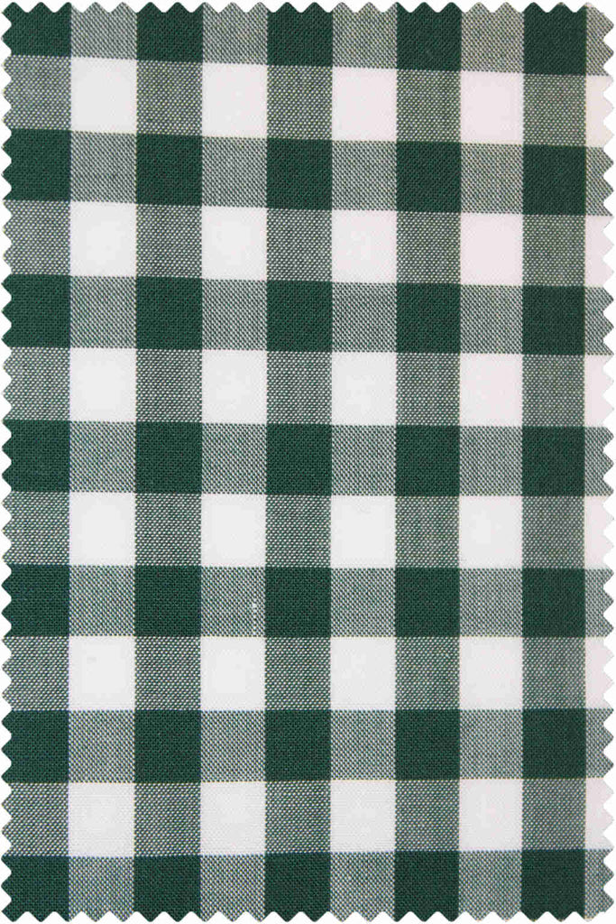 Poplin Gingham Dark Green