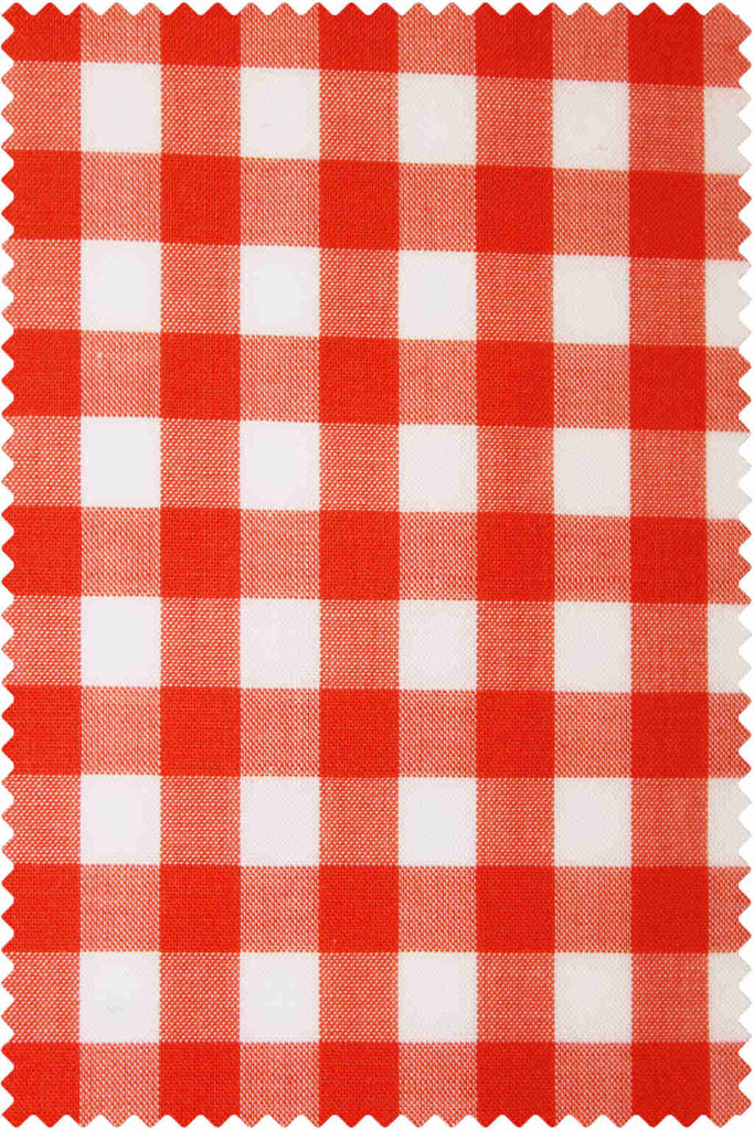 Poplin Gingham Orange