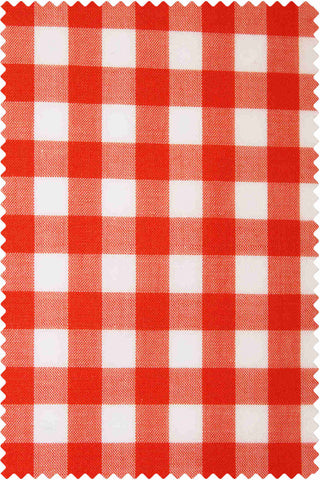Poplin Gingham Orange