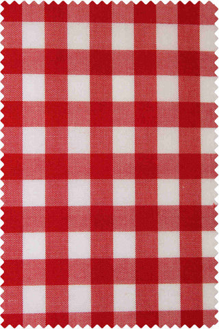 Poplin Gingham Red