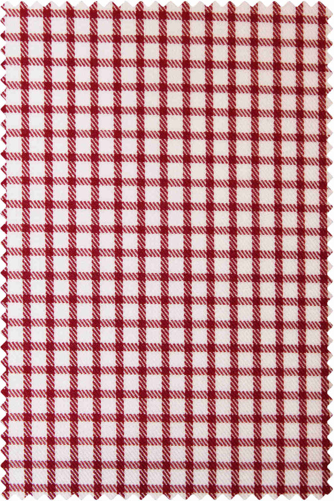Twill Check Cerise