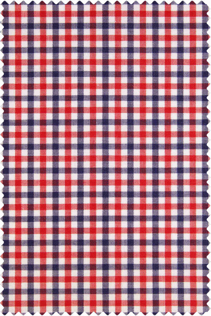 Poplin Check Red-Blue