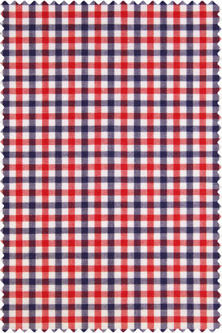Poplin Check Red-Blue