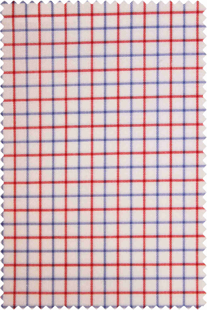 Poplin Check Red-Blue