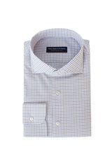 Poplin Check Brown-Blue