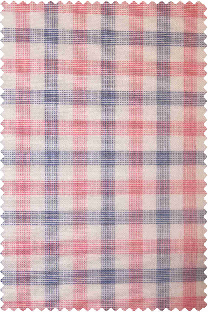 Poplin Check Light Pink-Blue