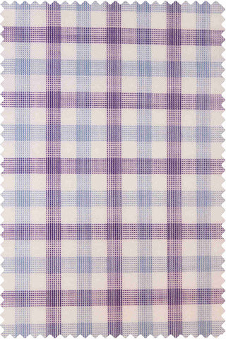 Poplin Check Purple-Blue