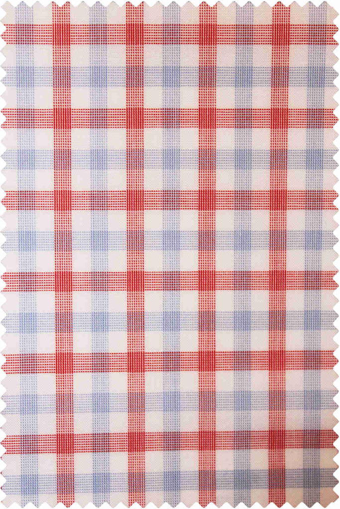 Poplin Check Red-Blue