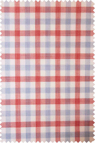 Poplin Check Red-Blue