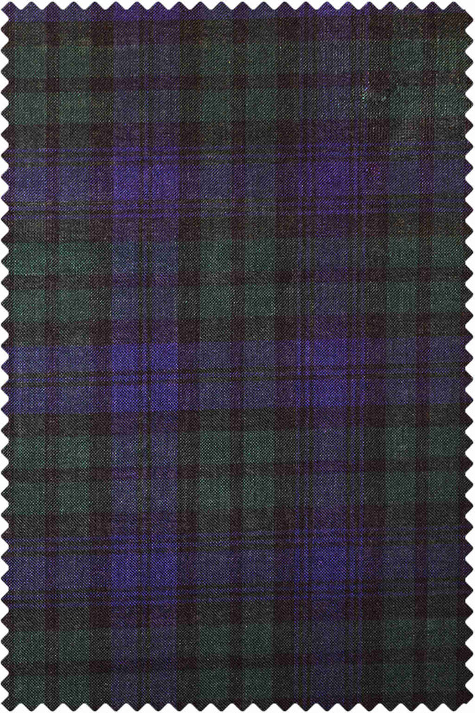Poplin Check Blue-Green
