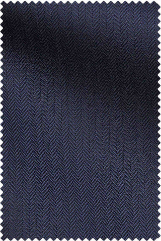 Dark Blue Herringbone