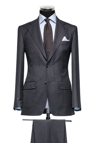 Charcoal Grey Plain Weave