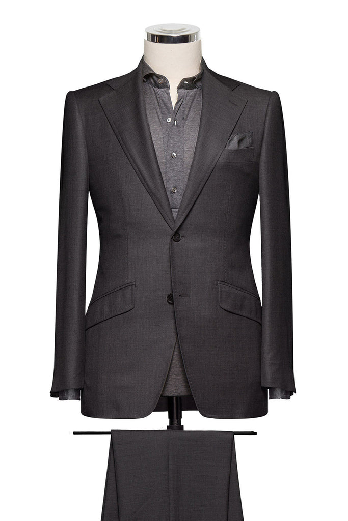 Charcoal Grey Plain Weave