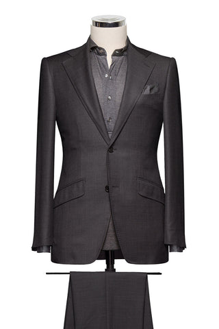 Charcoal Grey Gabardine