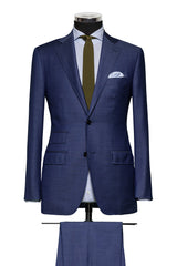 Navy Sharkskin