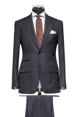 Charcoal Grey Sharkskin