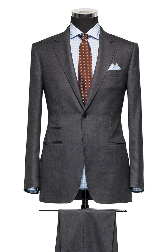 Charcoal Grey Herringbone