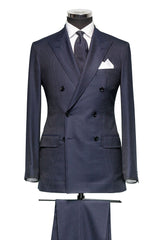 Midnight Blue Pinstripe