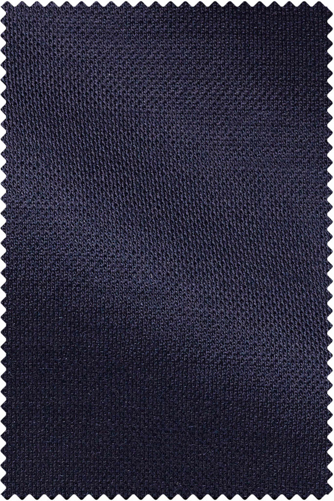 Thomas Mason Bespoke - Wool Piqué Midnight Blue
