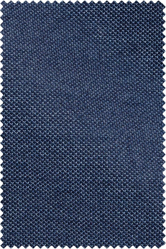 Thomas Mason Bespoke - Demin Piqué Dark Blue