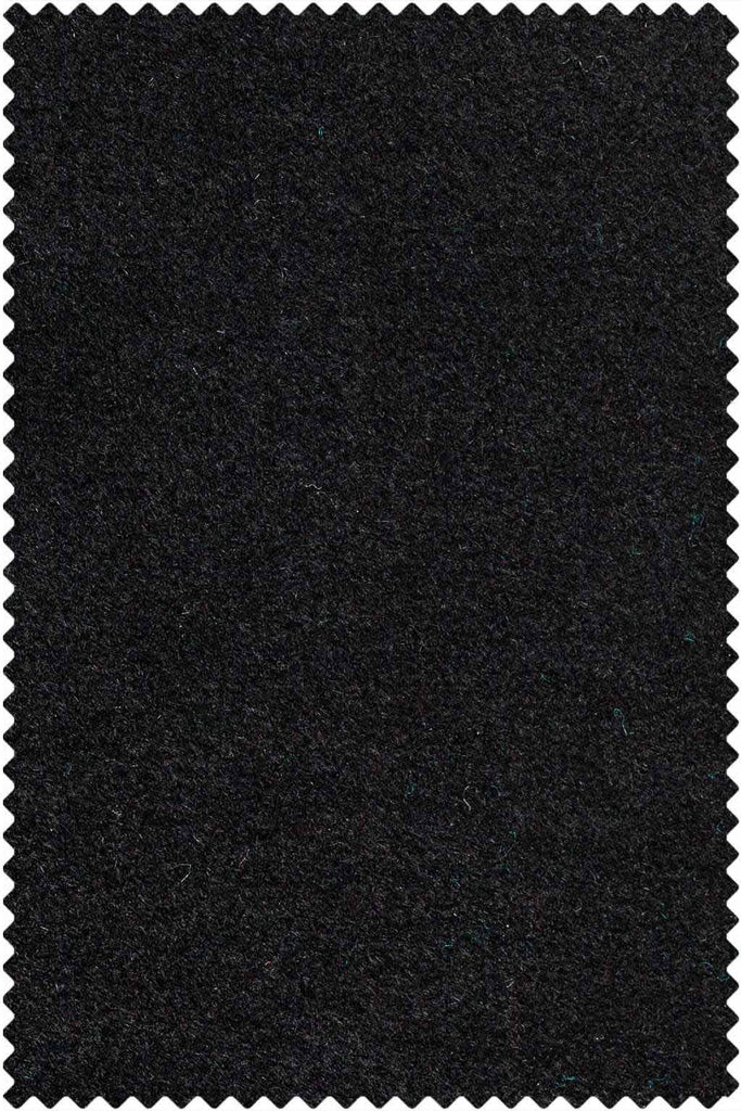 All Black Wool Slightly Brushed