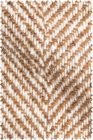 Brown-White Big Herringbone