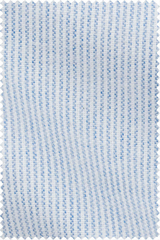 Oxford Stripe Light Blue Slightly Brushed
