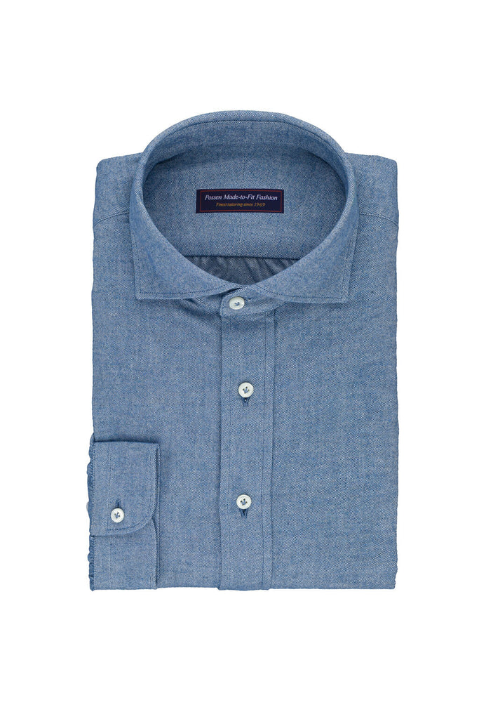 Chambray Mid Blue Slightly Brushed