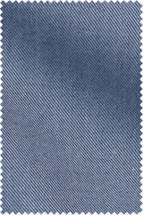 Twill Mid Blue Melange Slightly Brushed