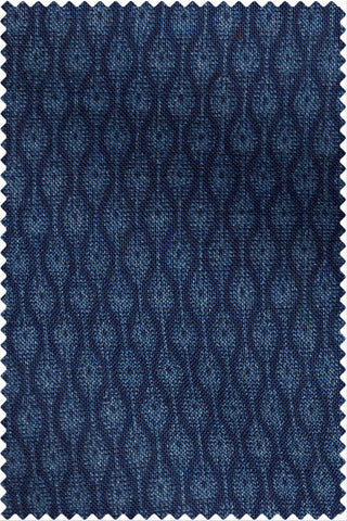 Print Mid Blue Indigo