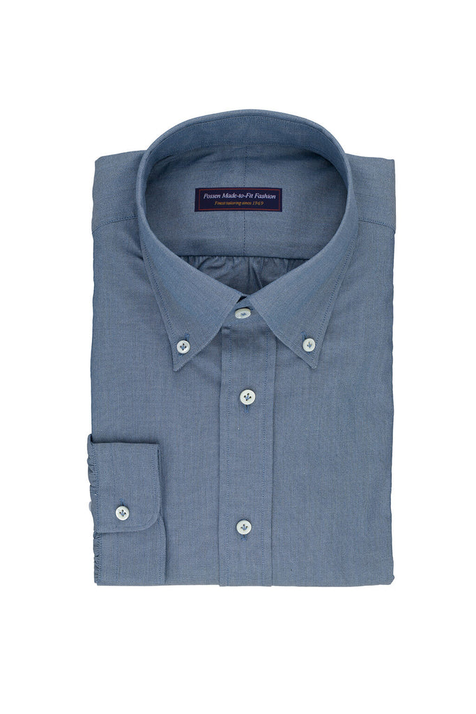 Washed Pin Point Mid Blue