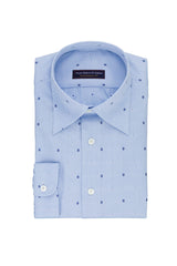 Flower Jacquard Light Blue