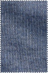 Structured Weave with Stripe Print Mid Blue