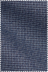 Dobby Structured Houndstooth with Mouliné Mid Blue