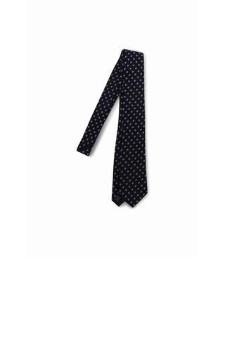 Tie Canepa Possen Collection Navy Pattern