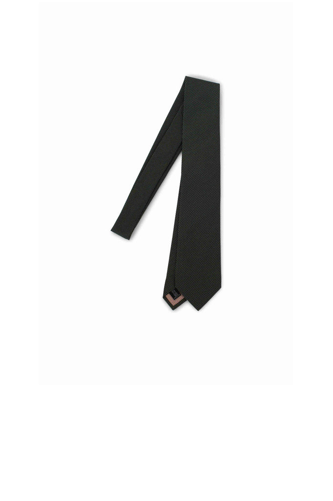 Tie Canepa Possen Collection Dark Green  Dot