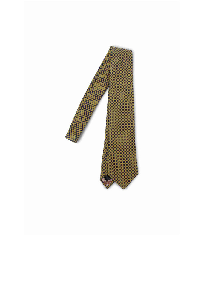 Tie Canepa Possen Collection Soft Yellow Pattern